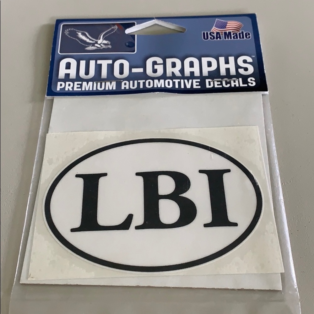 🌊 NWT Long Beach Island, NJ Decal New Jersey car bumper sticker autograph